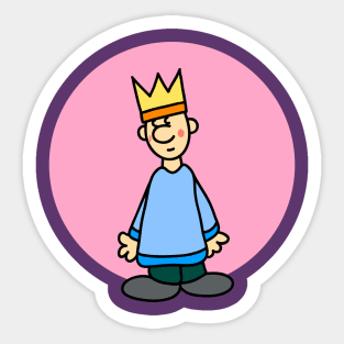 King for a Day Sticker